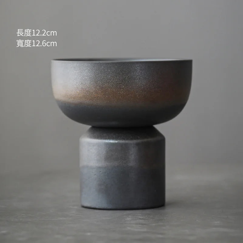 bol céramique moderne marbré couleur marron beige gris artisanal table thé decoration