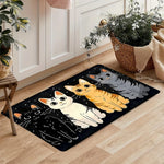 tapis moderne chatons dessin animé anti bactéries antidérapant résistant rides 30x50cm 40x60cm 50x80cm salon