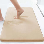 tapis bain antidérapant moderne gris noir rose mousse pe polyester doux absorbant porche salle