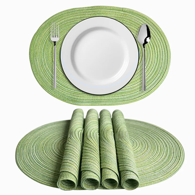 serviettes table beige rayées modernes respectueuses l'environnement opaques vertes bleues orangées