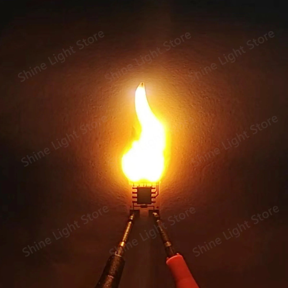 lampe led effet flamme orange moderne 2200k 38x14mm décoration fête camping maison DIY