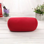 coussin ovale uni moderne bleu rouge violet noir mousse polyester lit décoration voyage