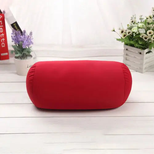 coussin ovale uni moderne bleu rouge violet noir mousse polyester lit décoration voyage