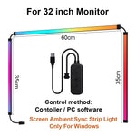 bande lumière led multicolore moderne adhésive contrôleur usb synchronisation d'affichage ramadan événements