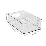 boîtes rangement transparentes moderne poignées crèmes gels lotions fridge organizer