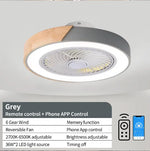 ventilateur led télécommande vitesses moderne blanc gris noir vert rose bleu