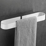porte serviettes mural blanc noir gris aluminium moderne lisse autonome simple fixations