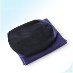 coussin gonflable bleu uni moderne relaxation lit rectangulaire polyester microfibre