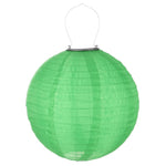 lanterne solaire led florale traditionnelle blanc rouge vert rose crochets tissu nylon opaque festive