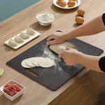 planche découper antibactérienne durable marbre texture moderne facile nettoyer résistante chaleur poignées blanc noir