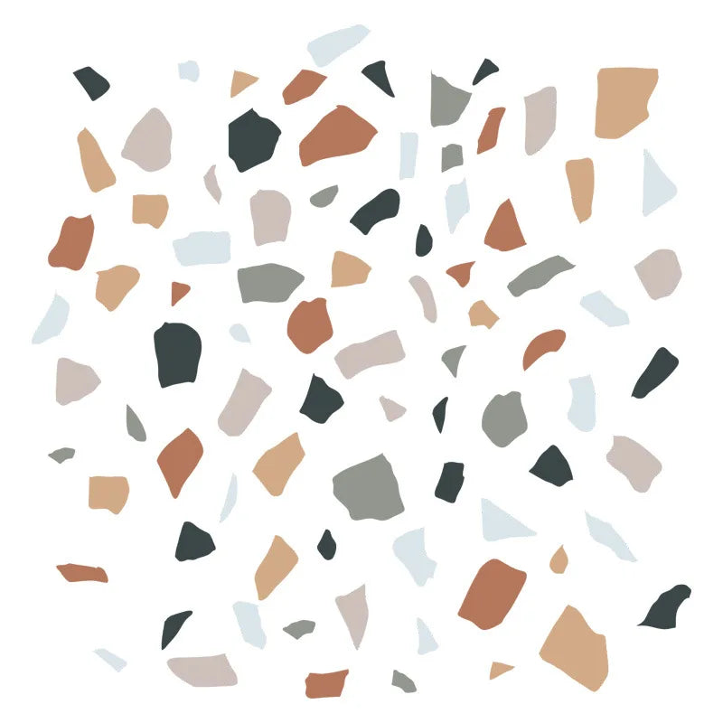 stickers muraux modernes multicolores scandinave adhésifs triangulaires rectangulaires deco chambre salon