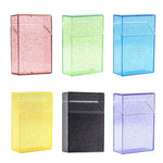 boîte cigarettes transparente paillettes moderne blanche rose verte bleue jauneviolette
