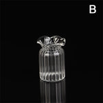 vases verre transparent rayures verticales classique terrarium hydroponique plante d'art artisanat fixations solides