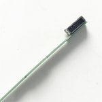 ruban led vert ligne continue diodes modernes connecteur extrémités diodes led opaques sans fixation