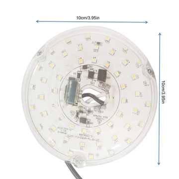 module lumineux ventilateur led blanc blanc chaud neutre moderne vis fixations