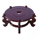 support plante bois traditionnel vase bleu blanc ombre chinoise classiqueDecorationJardinFleursPotSorți seulement titre selon votre