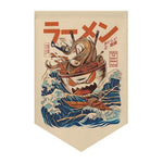 bannières décoratives art japonais illustrations ramen traditionnelles cuisine restaurant