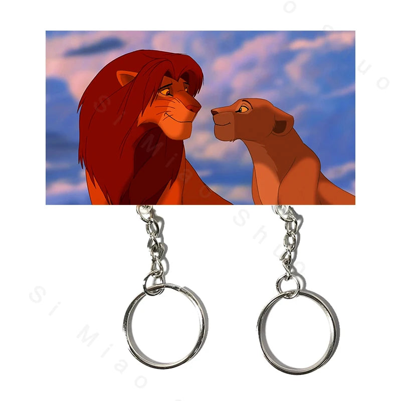 porte clés mural couple lions dessin animé maison ballons colorés anneau métallique décoration entrée