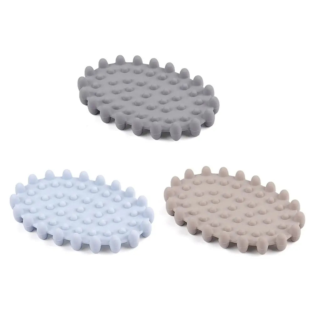 supports savon moderne boîtes savon antidérapants texturés bleu gris beige egouttoirs salles bain cuisine