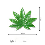feuilles artificielles vertes plante décoration extérieure pièces plastique naturellement stylées chambre