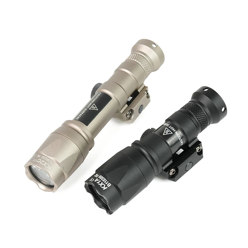 lampe torche led noire lumens 500 600 lumen militaire anti dérapant clip fixe batterie