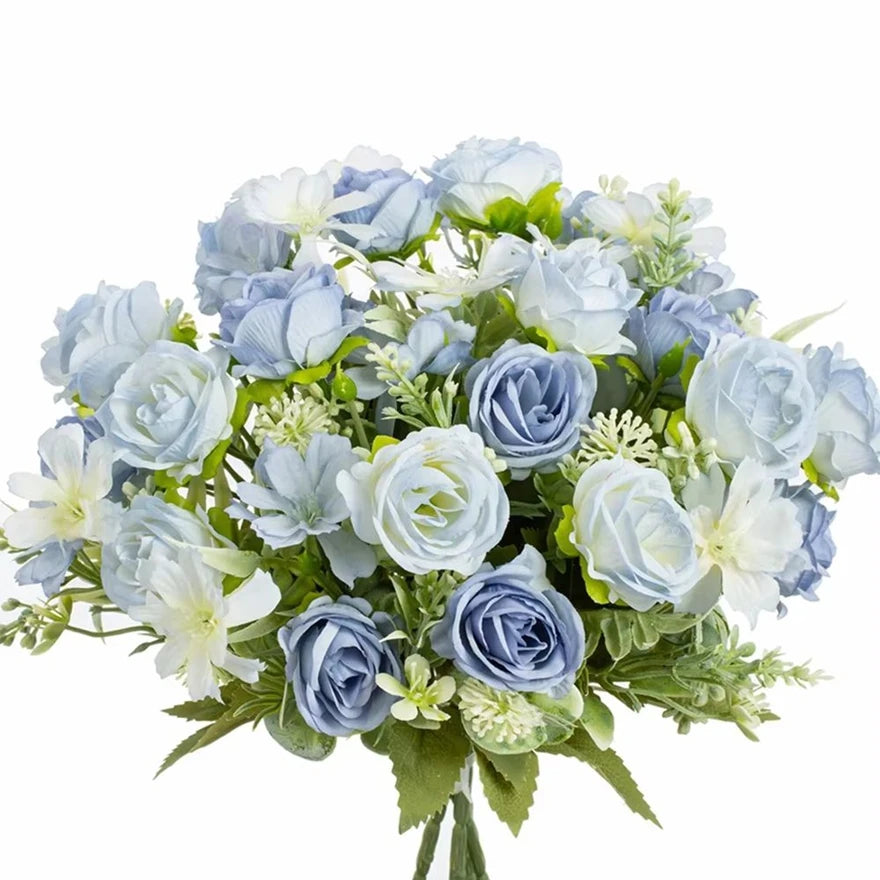 bouquet fleurs artificielles roses soie mariage décoration extérieur intérieur moderne minimaliste