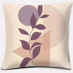 taies d'oreiller décoratives moderne botanique motifs géométriques feuilles vertes couleurs vives bohème intérieur décoration