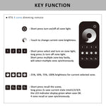 dimmer led kit zones télécommande sans fil remote controleur bande led push switch alimentation