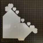 plaque découpée scrapbooking motifs architecturaux fenêtres toits blanc architectural papier cartonné