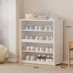 organisateur chaussures noir moderne meuble salon rangement tapis tabouret plante tablette amovible