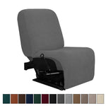 couvre siège marron rayures horizontales moderne fauteuil inclinable lavable machine automne hiver beige taupe