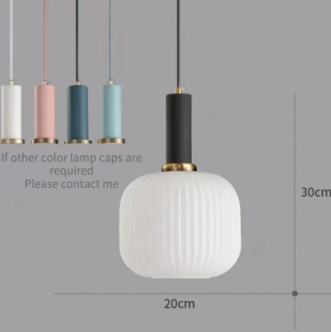 suspension lumineuse moderne vert rayures opacité câble noir chambre salon étude principal