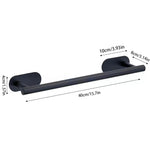 porte serviettes mural adhésif acier inoxydable noir argenté doré serviettes texturées moderne minimaliste