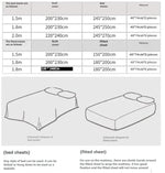 draps lit coton rose pâle rayures horizontales gris modernes 150cm 180cm 200cm