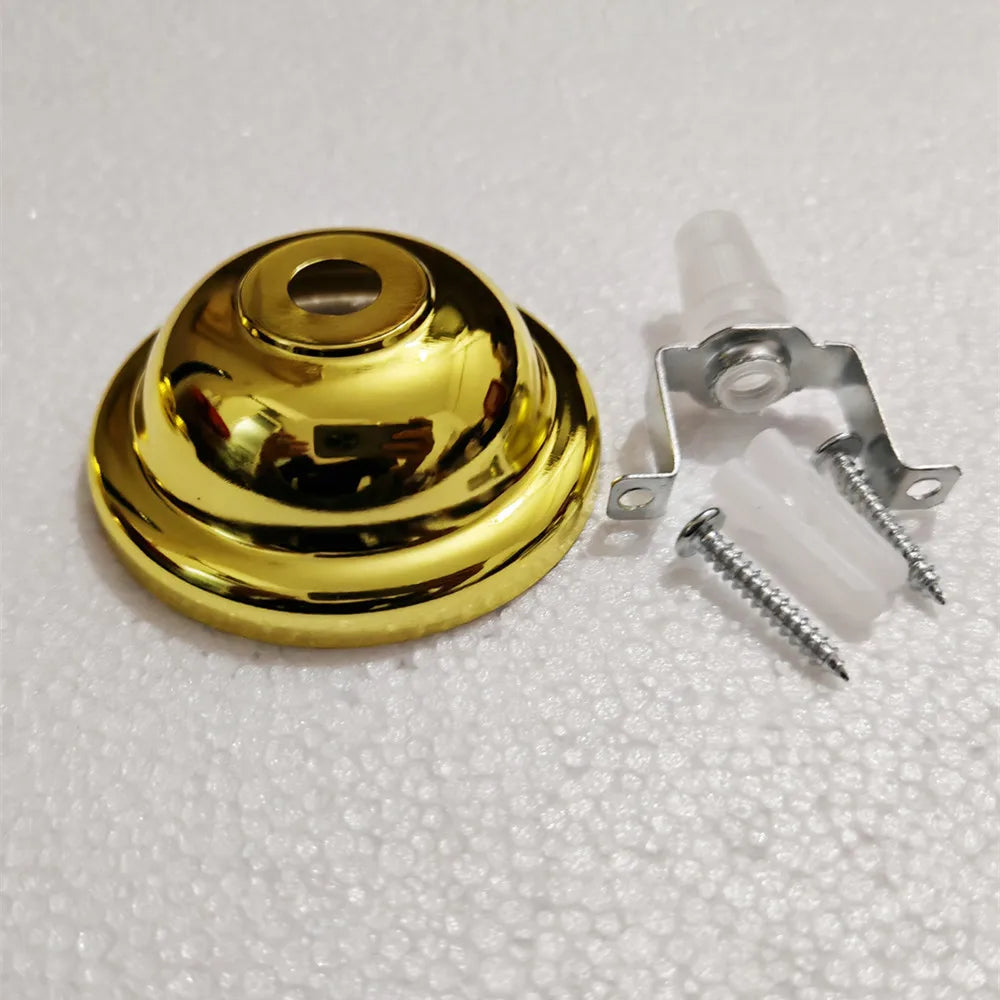 socquettes suspension or argent noir moderne vis plaque fixation inclusées