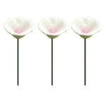 supports papillons artificiels fleurs simples modernes décoratifs tringles rose blanc jaune vert