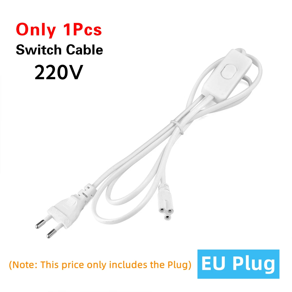 tube led blanc moderne 50cm lisse 2.2cm clips câble 15w 85v 265v