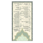 tapis traditionnel géométrique polyestère beige vert noir franges classique İslam