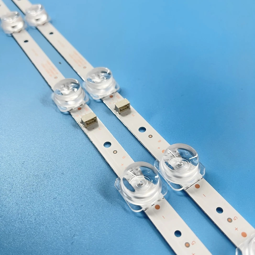 bande lumineuse led blanc moderne connecteurs 744mm 10x2 tv rétro éclairage