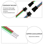 connecteur led jst broches noir câbles multicolores plat certification