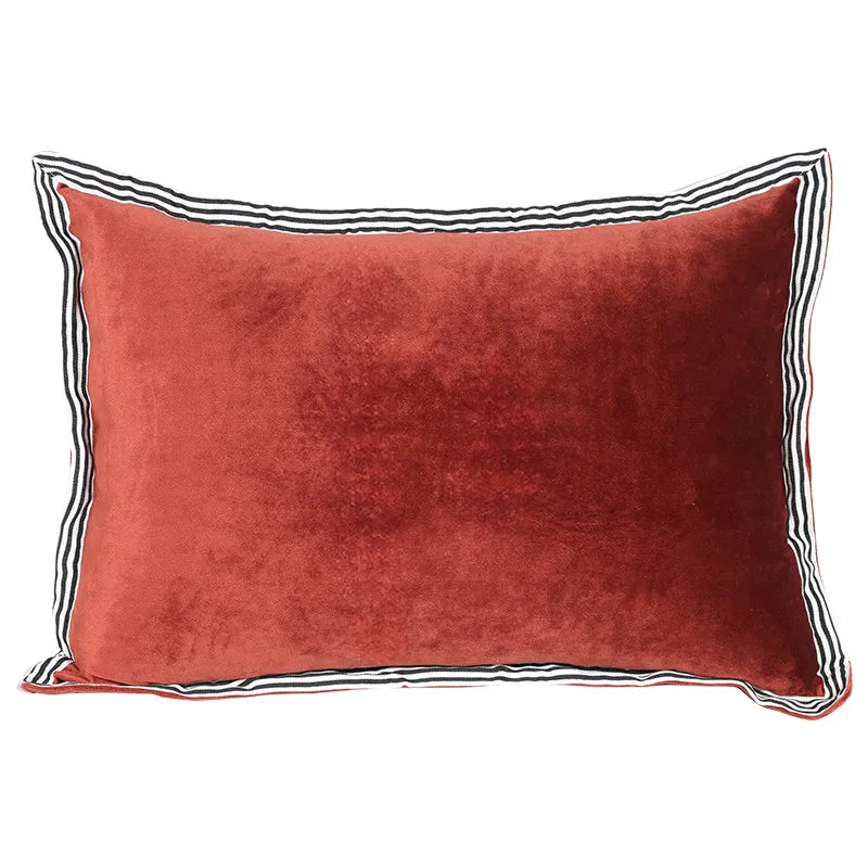 taie d'oreiller jacquard animal compagnie beige marron vert olive contemporain polyester respectueux environnement oblong