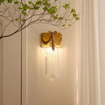applique murale or cristal broderie fine classique baroque e14 tri couleurs led chambre salon