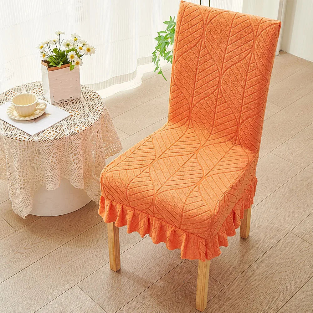 housse chaise classique rayures vert clair beige gris bleu marine polyester coton ruffles