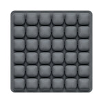 coussin siège gonflable mousse pu noir contemporain valve intégrée massage rond boudins opacité chambre