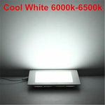 panneau led carré blanc mat moderne clips adaptateur led 3w 6w 9w 12w 15w