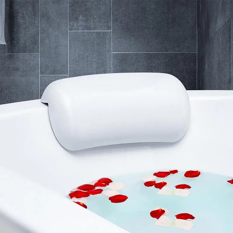 coussin bain blanc doux confortable ventouse baignoire salle bain imperméable polyuréthane