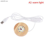 lampe led moderne bois naturel blanc texture bois câble usb commande led minimaliste