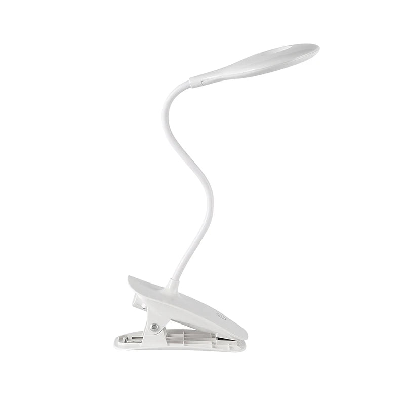 lampe moderne led pinces charge batterie lithium tactile blanc flexible