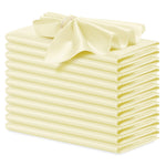 serviettes table satin rose moderne élégantes 12 pièces polyester usage maison restaurant decoration festive