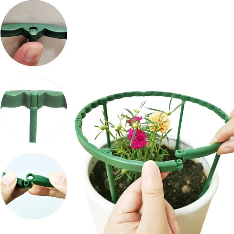 Support plante vert foncé rond moderne ajustable facile fleur intérieur